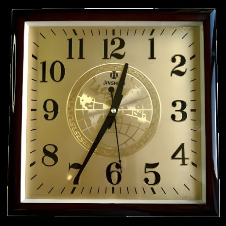 Годинник настінний Класичний-56 Золотий Квадрат (30 см) Time