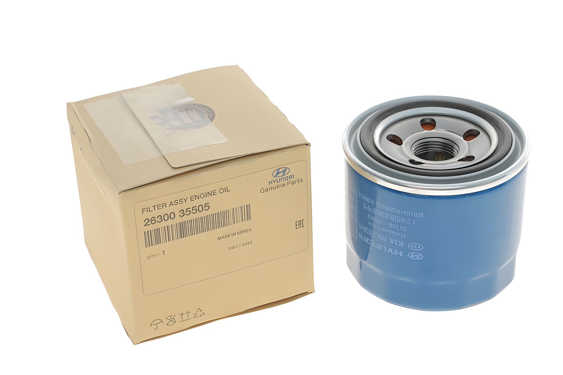 Масляный фильтр для Hyundai/KIA, MOBIS (2630035505) (26300-35505) Масляный фильтр для Hyundai/KIA, MOBIS (2630035505) (26300-35505)