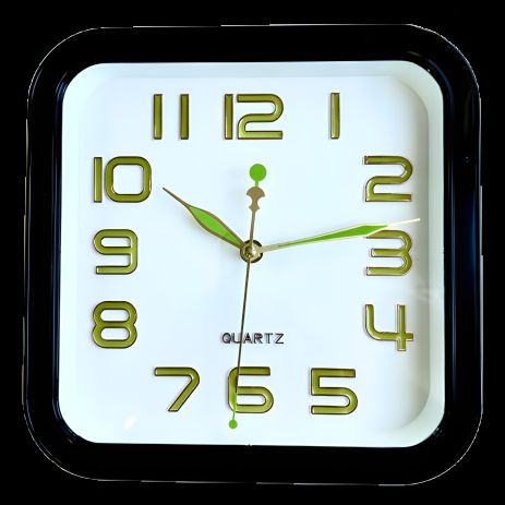 Бесшумные настенные часы (25 см) Ph-04-B QUARTZ черные Бесшумные настенные часы (25 см) Ph-04-B QUARTZ черные