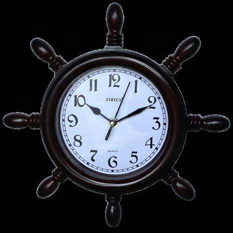 Настінний годинник Морський Штурвал (30 см) Настінний годинник Морський Штурвал (30 см)