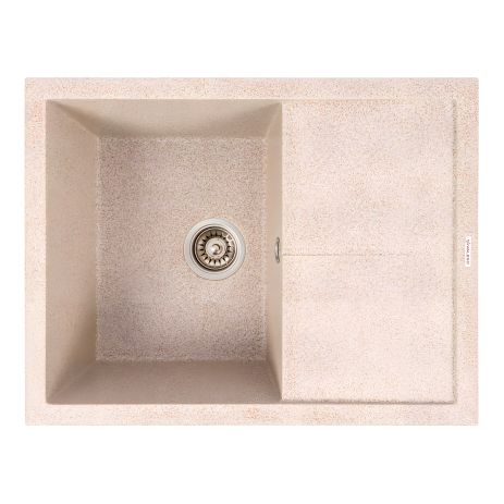Кухонная гранитная мойка VALESO CRIPTA 6550 матовая, цвет карамель