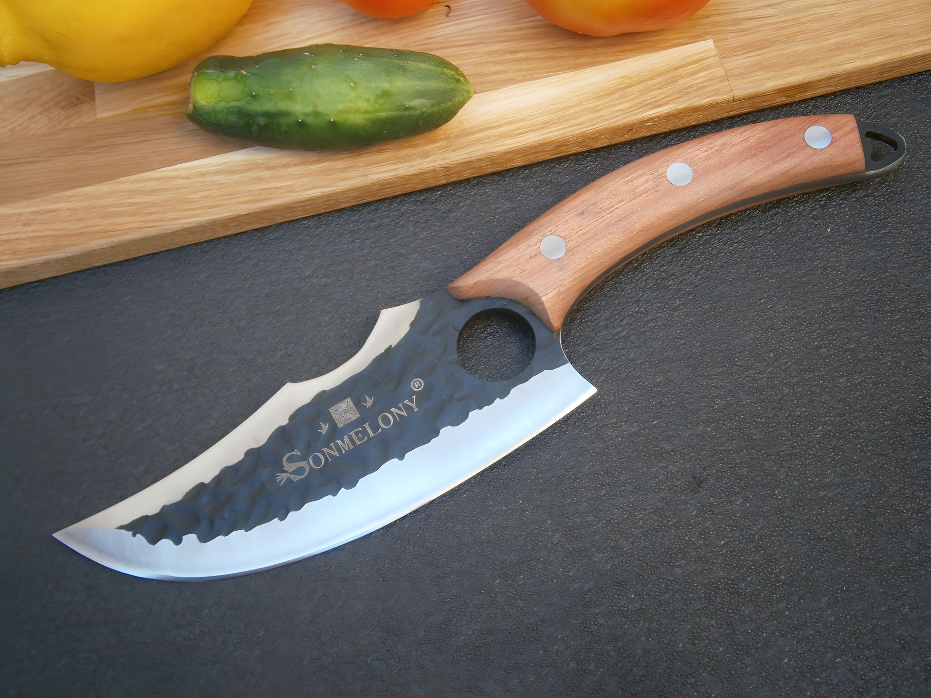 Кухонний ніж Sakuri Sonmelony RT-06 фултанг 27 см Кухонний ніж Sakuri Sonmelony RT-06 фултанг 27 см