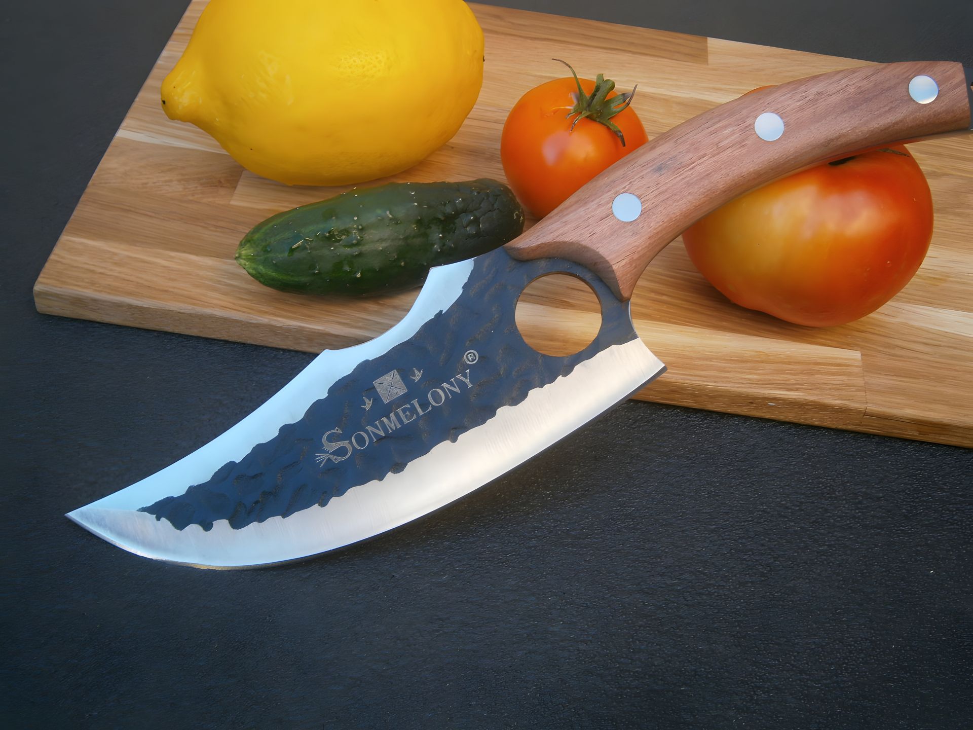 Кухарський ніж Sonmelony Sakuri RT-06, фултанг 27 см Кухарський ніж Sonmelony Sakuri RT-06, фултанг 27 см