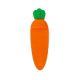 Закладка книжная креативная "Морковка" мягкая carrot orange