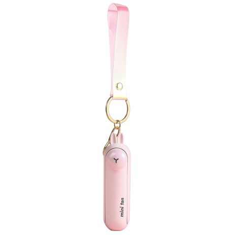 Вентилятор PF06RP Animal портативний, акумуляторний, розкладний, дитячий, 2W, 500mAh, Rabbit Pink