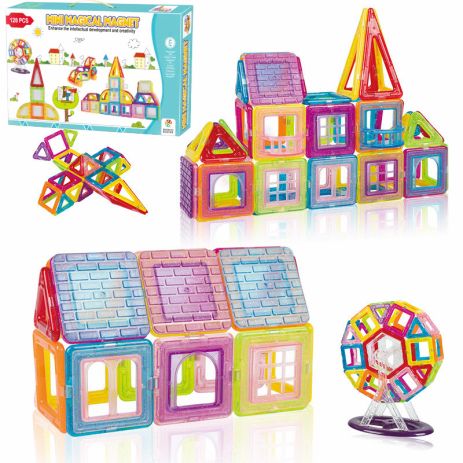 Магнитный конструктор 128 деталей Toys