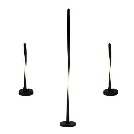 Комплект: Торшер LDD1008 BK + 2 Лампи настільні TD2034 BK