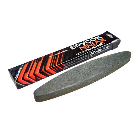 Шлифовальный брусок овальный NINJA "челнок" 225х40х18 мм, VIROK 65V238