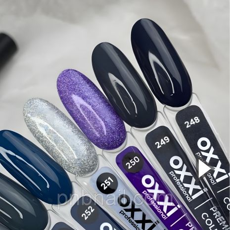 Гель-лак OXXI Pro №249 (тёмно-серый), 10 мл
