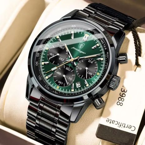 Мужские часы Poedagar Petros Black 2103