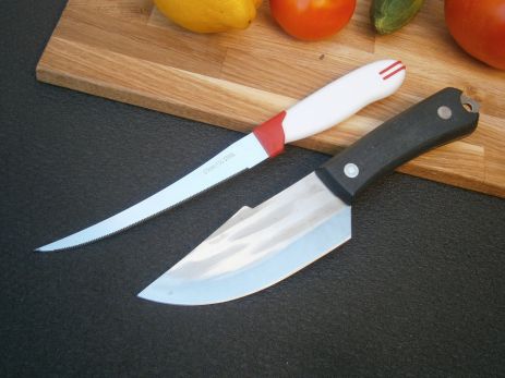 Ніж кухарський Sakuri Chef RT-261 фултанг 21 см + Ніж кухонний Tramontina W-11 20 см