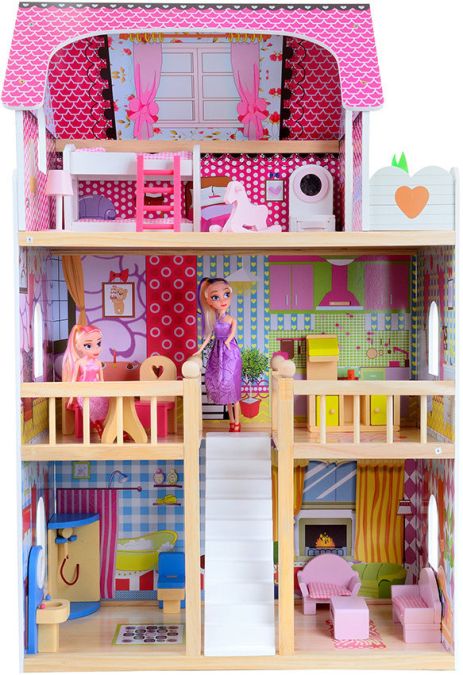 Ляльковий будиночок ігровий FunFit Kids 3046 + LED підсвітка