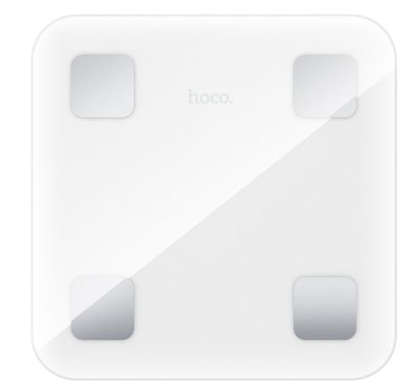 Смарт-ваги Hoco HI21, 3хААА, BT4.2, 0.1-180 kg, white