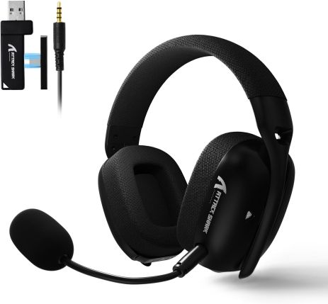 Атака Shark L80 Pro Easy Wireless Game Game BT/ 2,4G/ 40 мм динамика, Black