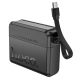 Повербанк Hoco Q38 10000mAh PD 20W black + кабель Type-C to Lightning