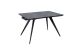 Розкладний обідній стіл Торі 1200/1800х800х750 сірий мат чорні ноги