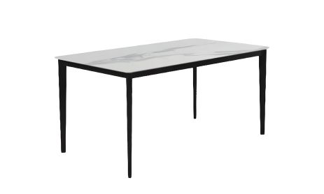 Обідній стіл Корнер 1395x795x760 в білому матовому виконанні Обідній стіл Корнер 1395x795x760 в білому матовому виконанні