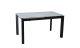 Ларс обідній розкладний стіл 1200/1700x800x750 білий мат чорні ноги