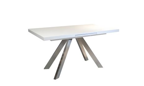Обідній стіл Кемел розкладний 1400/1800x850x760 білий Обідній стіл Кемел розкладний 1400/1800x850x760 білий