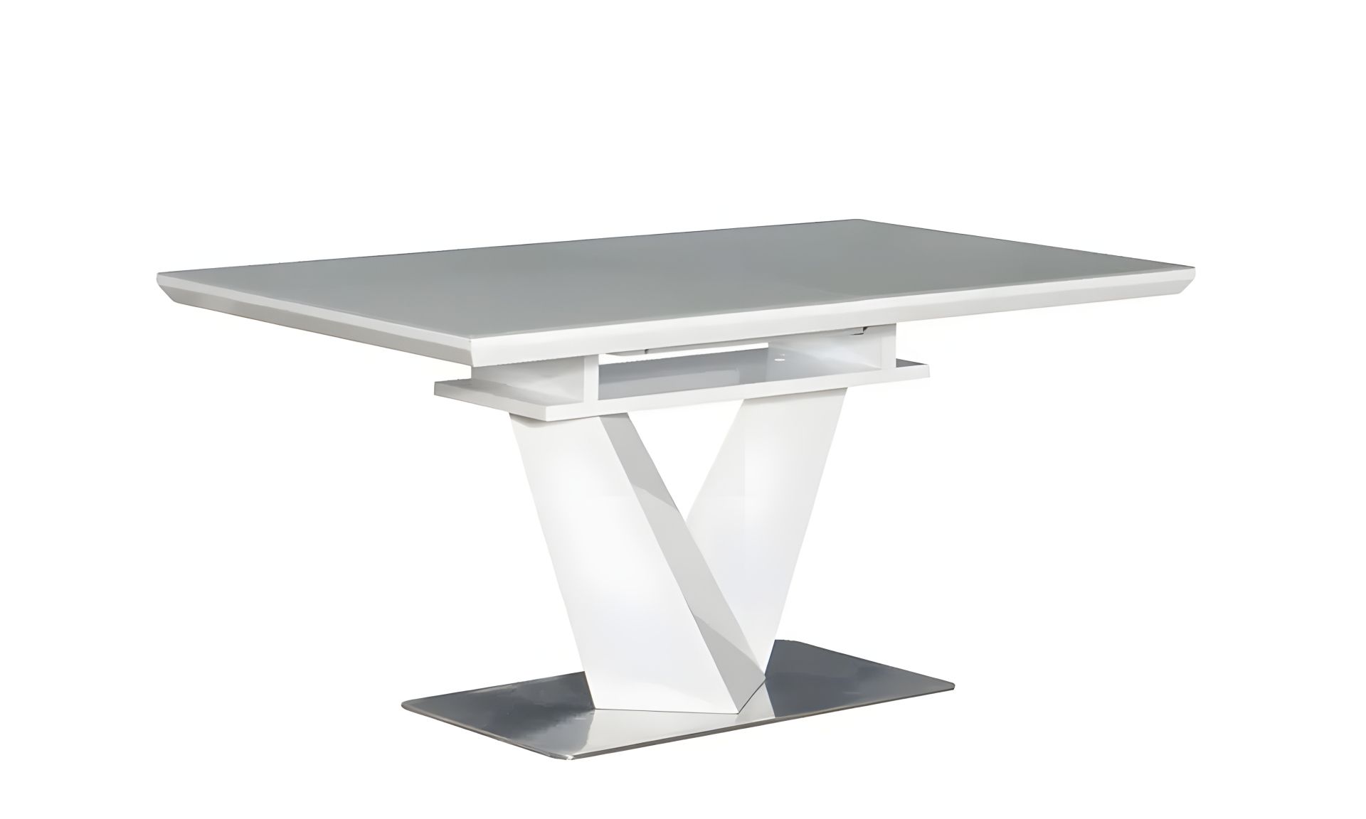 Обідній розкладний стіл Ніколь 1600/2200x900x760 білий Обідній розкладний стіл Ніколь 1600/2200x900x760 білий