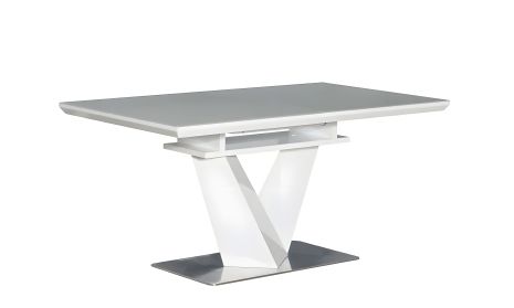 Обідній розкладний стіл Ніколь 1600/2200x900x760 білий Обідній розкладний стіл Ніколь 1600/2200x900x760 білий