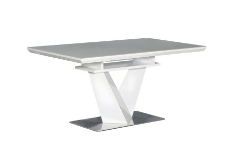 Обідній розкладний стіл Ніколь 1600/2200x900x760 білий Обідній розкладний стіл Ніколь 1600/2200x900x760 білий