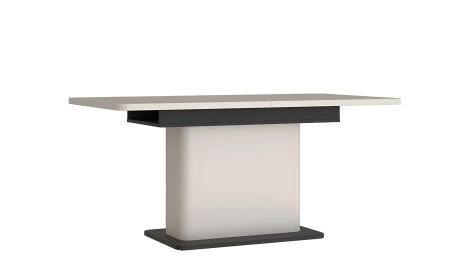 Обідній стіл розкладний 1600/2000x900x754 Водол / Vodol TBLT7088 бежевий з чорною окантовкою