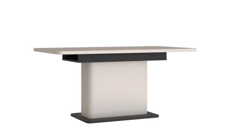 Обідній стіл розкладний 1600/2000x900x754 Водол / Vodol TBLT7088 бежевий з чорною окантовкою