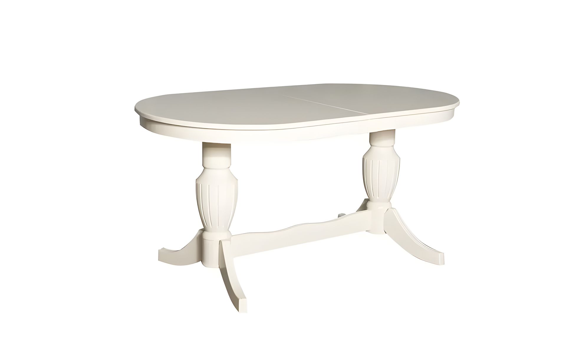 Розкладний стіл Бланка, 1600/2000x900x750, кремово-металевий Розкладний стіл Бланка, 1600/2000x900x750, кремово-металевий