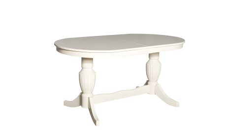 Розкладний стіл Бланка, 1600/2000x900x750, кремово-металевий Розкладний стіл Бланка, 1600/2000x900x750, кремово-металевий