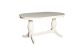 Розкладний стіл Бланка, 1600/2000x900x750, кремово-металевий