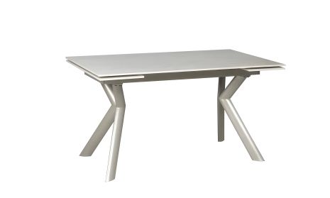 Обідній стіл Давон, розкладний 1400/2000x800x750, беж мат, ноги шампань Обідній стіл Давон, розкладний 1400/2000x800x750, беж мат, ноги шампань