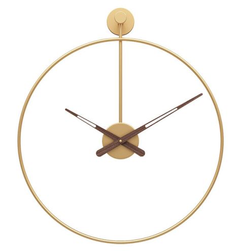 Часы настенные Ti-Time (60 см) лофт Loft5-G-600 металлические золотистые