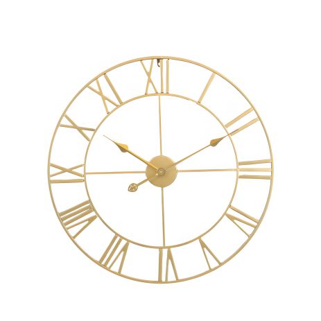 Настінний годинник Ti-Time (60 см) лофт Loft3-G металевий золотистий Настінний годинник Ti-Time (60 см) лофт Loft3-G металевий золотистий