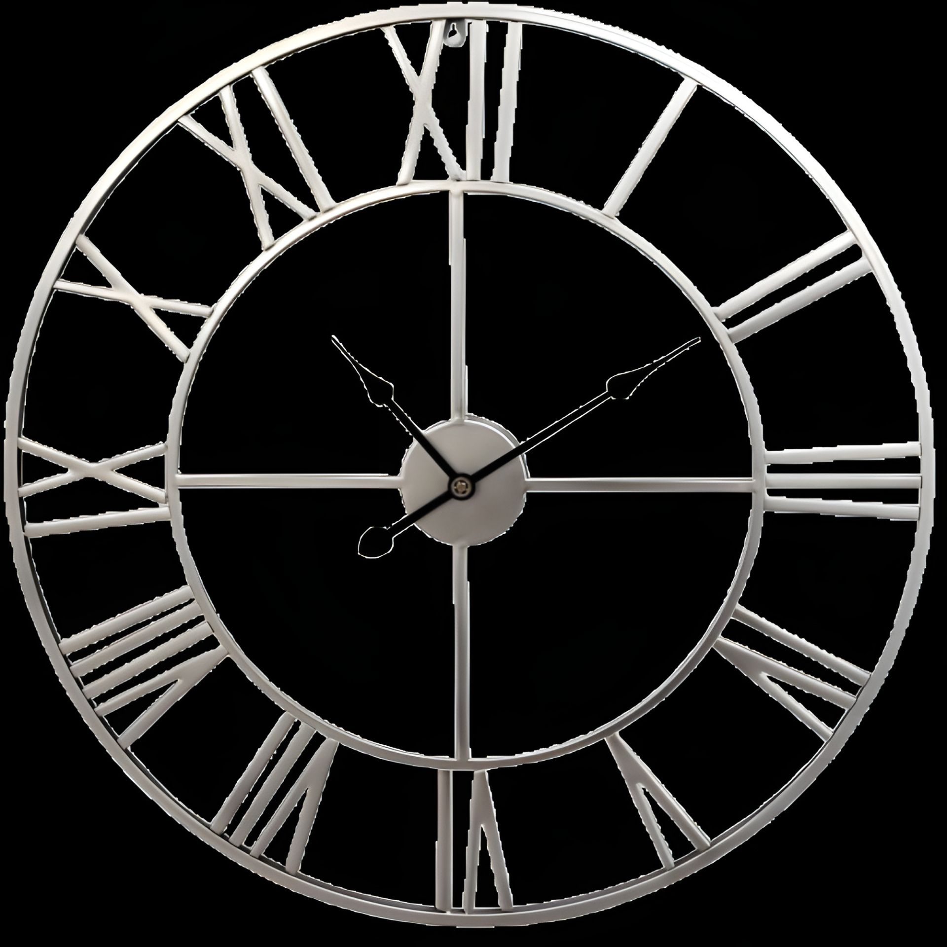 Ti-Time настінний годинник (70 см) лофт Loft3-S металевий сріблястий Ti-Time настінний годинник (70 см) лофт Loft3-S металевий сріблястий