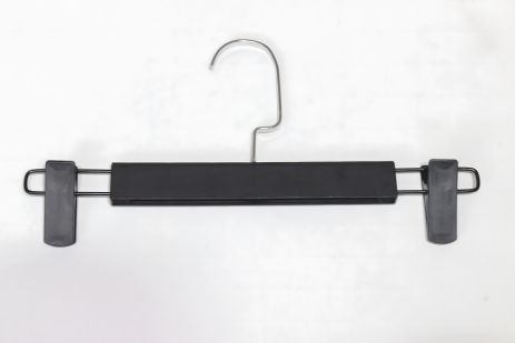 Чорні пластикові плечики для брюк 29 см Чорні пластикові плечики для брюк 29 см