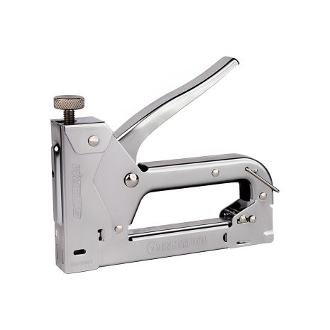 Будівельний степлер для скоб 11,3×0,7×4-14 мм, хром, STORM INTERTOOL RT-0107 Будівельний степлер для скоб 11,3×0,7×4-14 мм, хром, STORM INTERTOOL RT-0107