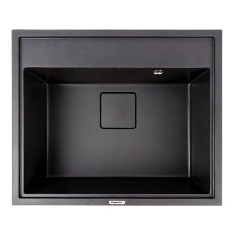 Гранитная кухонная мойка VALESO SHERLIT 6050 матовая Морион