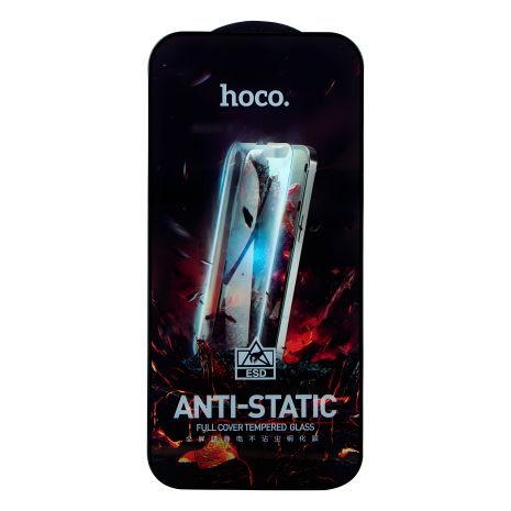 Hoco G10 HD Anti-static защитное стекло для Apple Iphone 14 Pro Черный, 25 шт