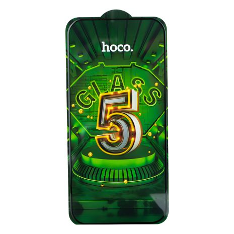 Hoco G12 5D защитное стекло для Apple Iphone 14 Pro Черный, 25 шт