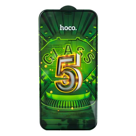 Hoco G12 5D защитное стекло 25 шт для Apple Iphone 12 Pro Max Черный