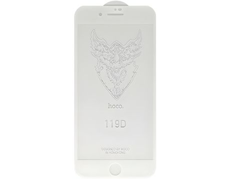 Защитное стекло HOCO DG1 (119D) для iPhone 7/8 в упаковке, белый