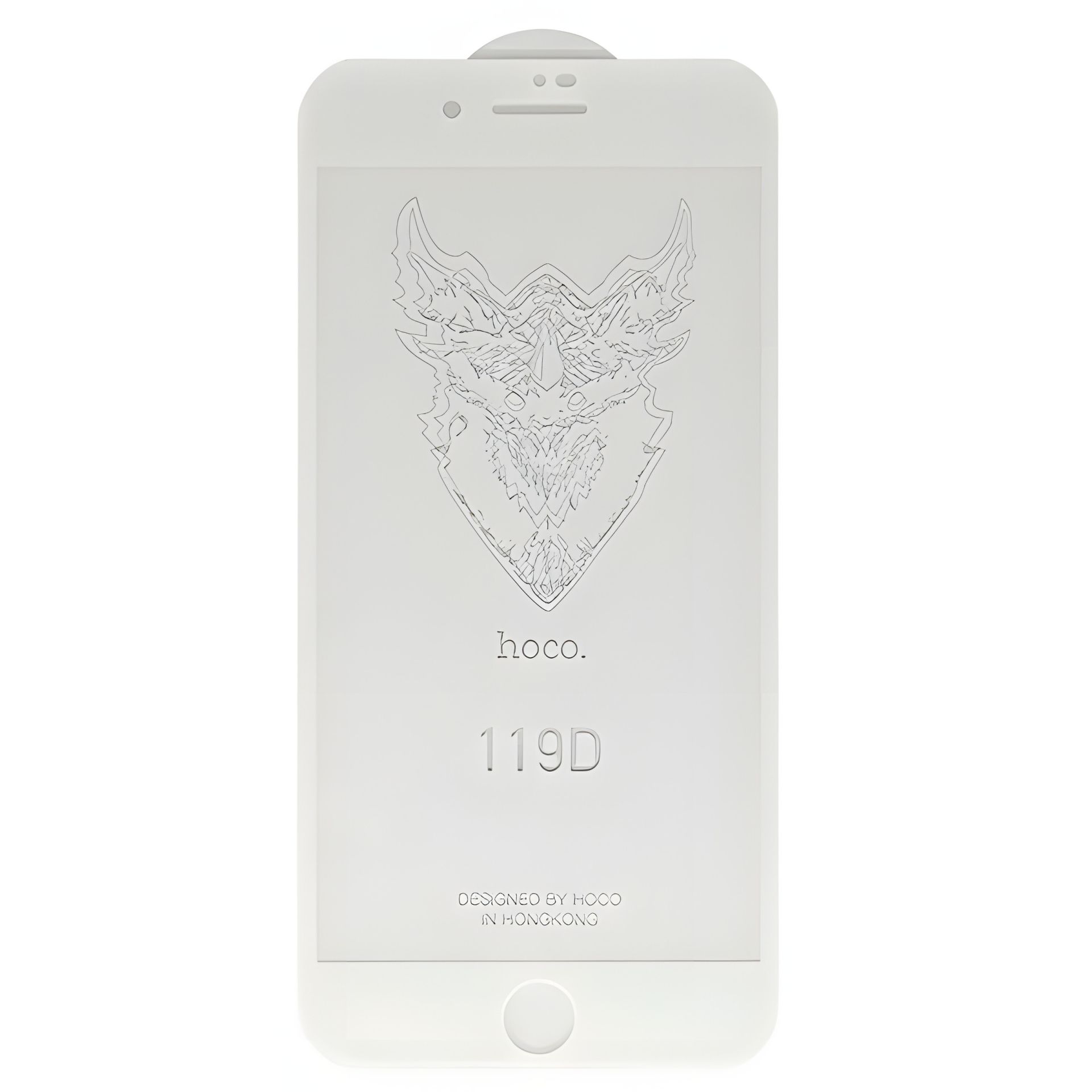 Захисне скло HOCO DG1 (119D) iPhone 7+/8+ в упак. (білий) Захисне скло HOCO DG1 (119D) iPhone 7+/8+ в упак. (білий)