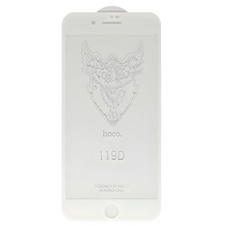 Стекло защитное для iPhone 7+/8+ HOCO DG1 (119D) в упаковке (белый)