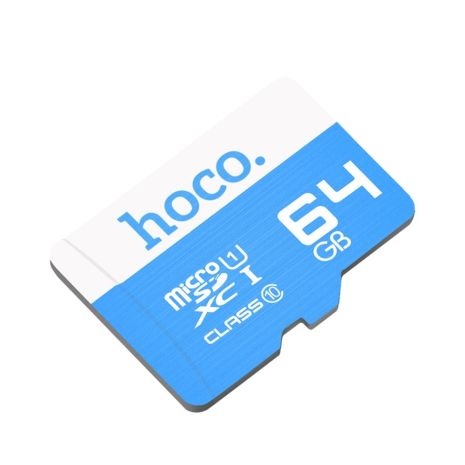 Карта пам'яті Hoco TF, SDXC, 64GB, high speed, синя