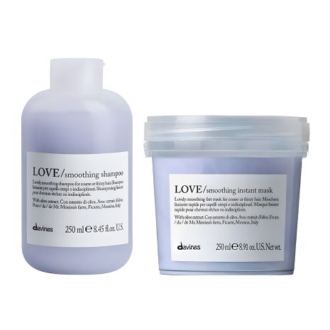Набор Davines Love Lovely Smoothing для волос: шампунь и маска, по 250 мл