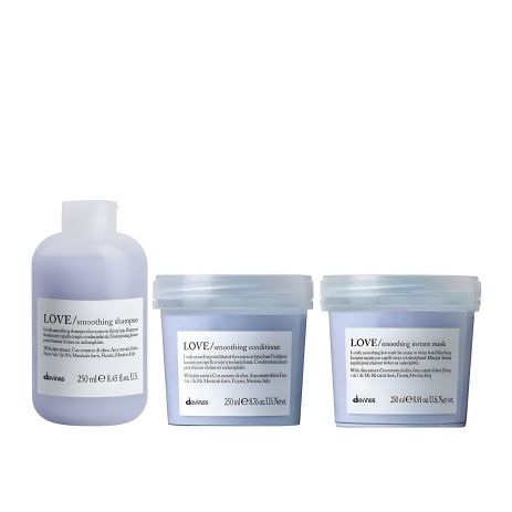 Davines Love Lovely Smoothing набор: шампунь, кондиционер, маска 3х250 мл для разглаживания волос