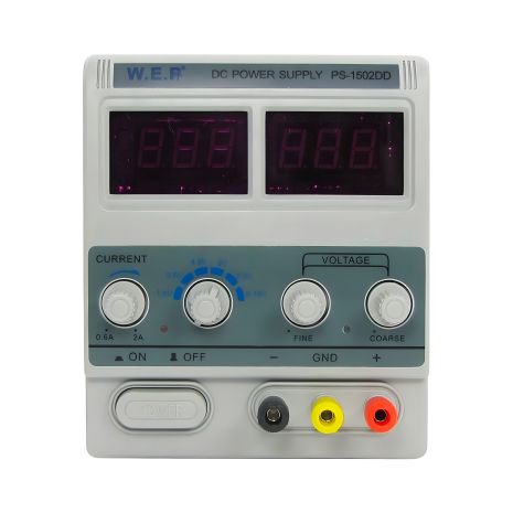 Лабораторний блок живлення WEP PS-1502DD 15V, 2A з функцією автовідновлення після КЗ