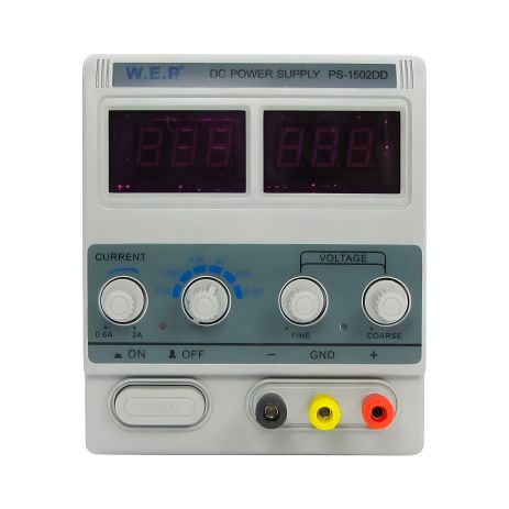 Лабораторний блок живлення WEP PS-1502DD 15V, 2A з функцією автовідновлення після КЗ