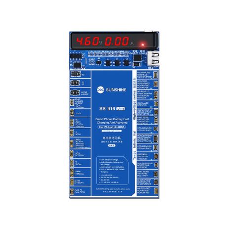 Активатор акумуляторів Sunshine SS-916 Ultra для iPhone 6 - 16 Pro Max, Samsung, Huawei, Xiaomi Активатор акумуляторів Sunshine SS-916 Ultra для iPhone 6 - 16 Pro Max, Samsung, Huawei, Xiaomi